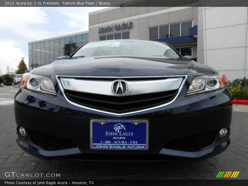 Fathom Blue Pearl / Ebony 2013 Acura ILX 2.0L Premium