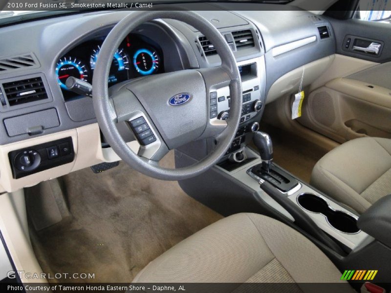 Smokestone Metallic / Camel 2010 Ford Fusion SE