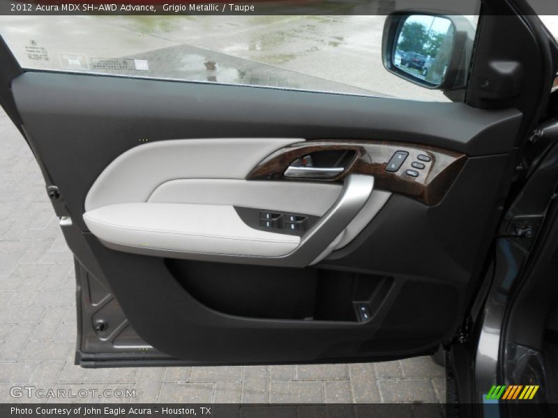 Grigio Metallic / Taupe 2012 Acura MDX SH-AWD Advance