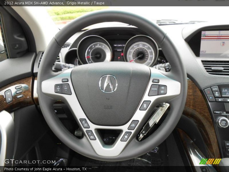 Grigio Metallic / Taupe 2012 Acura MDX SH-AWD Advance
