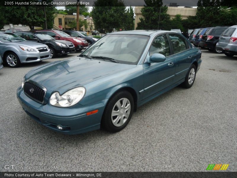Celadon Green / Beige 2005 Hyundai Sonata GL