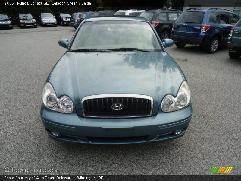 Celadon Green / Beige 2005 Hyundai Sonata GL