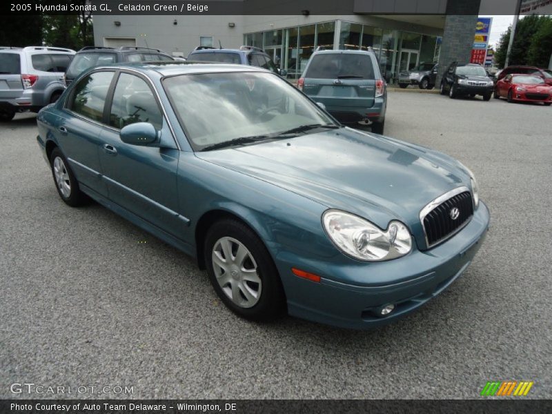 Celadon Green / Beige 2005 Hyundai Sonata GL