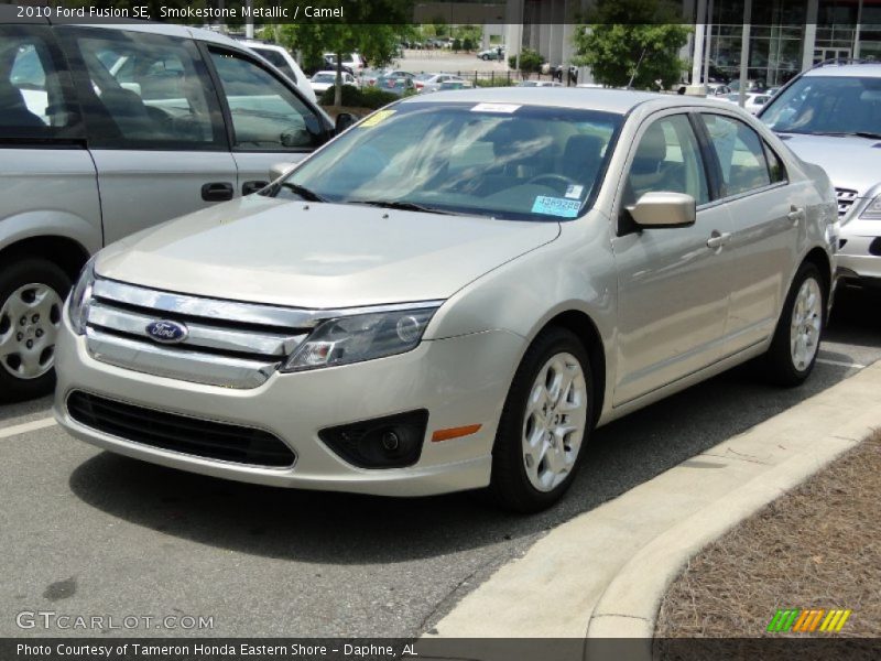 Smokestone Metallic / Camel 2010 Ford Fusion SE