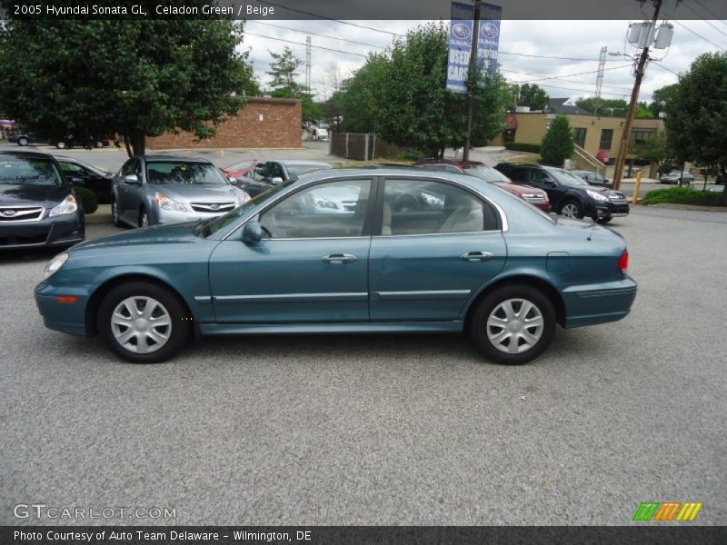 Celadon Green / Beige 2005 Hyundai Sonata GL