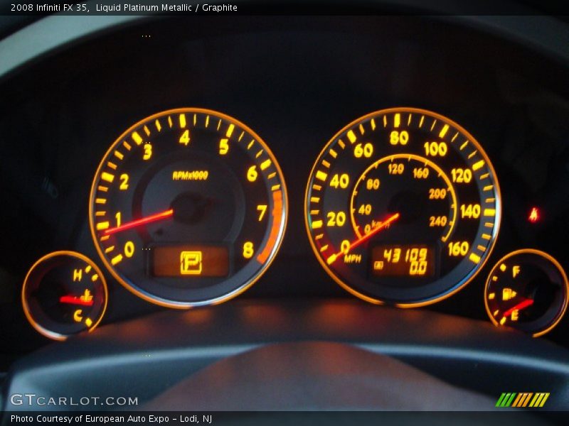 Liquid Platinum Metallic / Graphite 2008 Infiniti FX 35