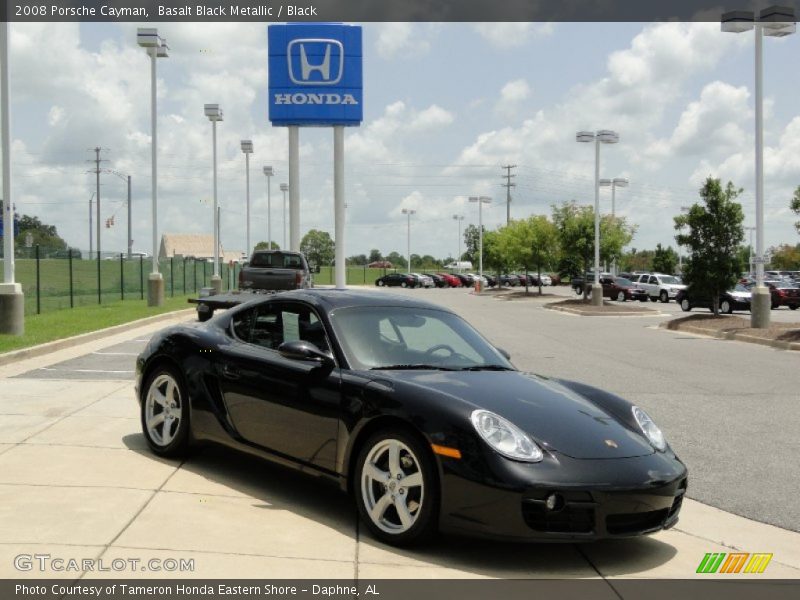 Basalt Black Metallic / Black 2008 Porsche Cayman