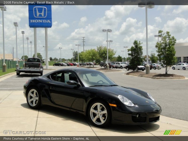 Basalt Black Metallic / Black 2008 Porsche Cayman