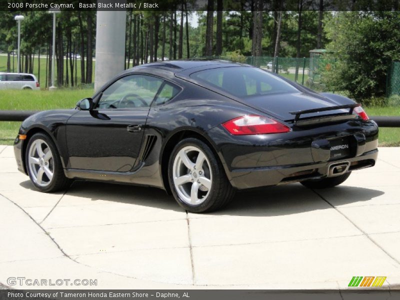 Basalt Black Metallic / Black 2008 Porsche Cayman