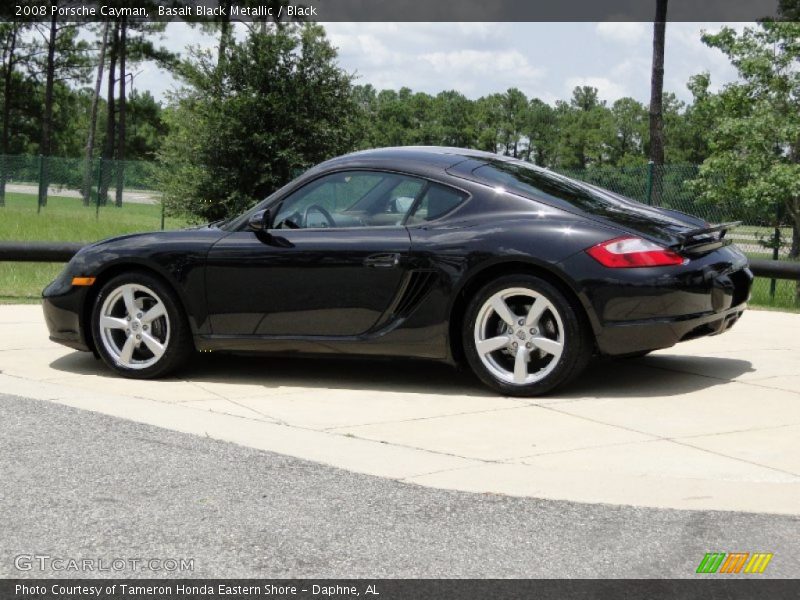 Basalt Black Metallic / Black 2008 Porsche Cayman