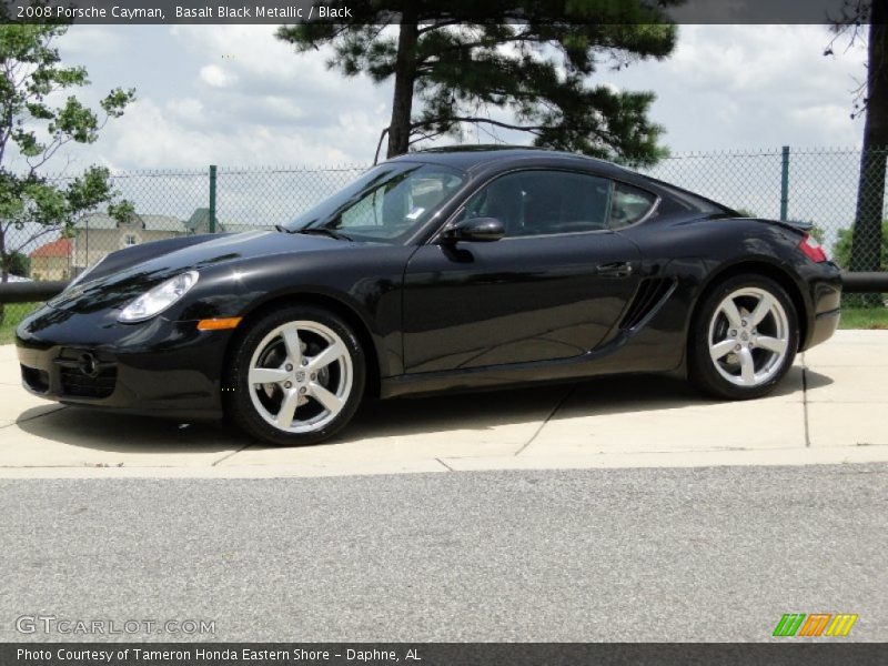 Basalt Black Metallic / Black 2008 Porsche Cayman