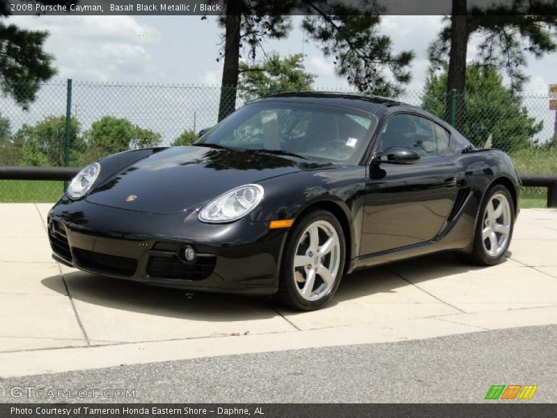 Basalt Black Metallic / Black 2008 Porsche Cayman