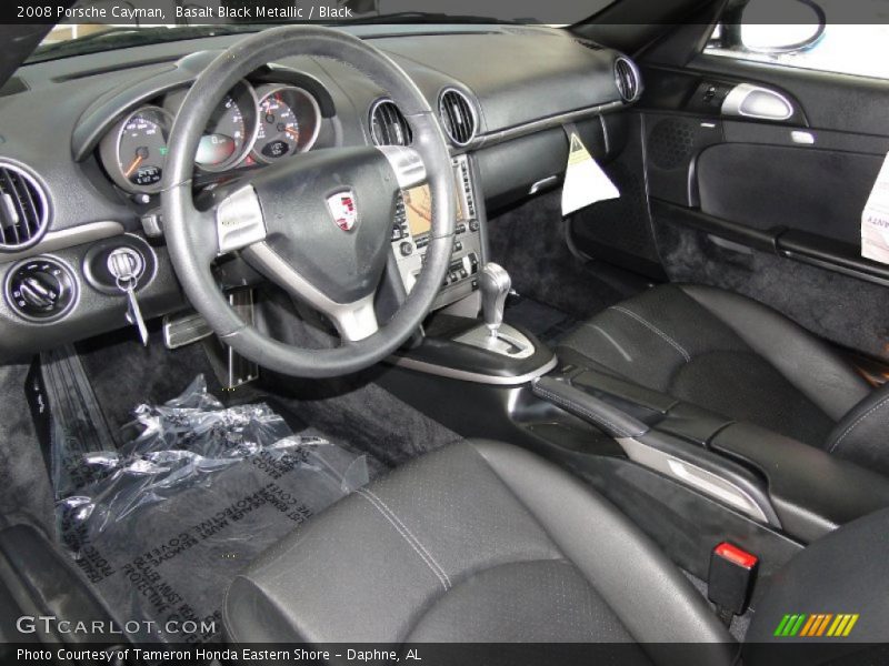 Basalt Black Metallic / Black 2008 Porsche Cayman