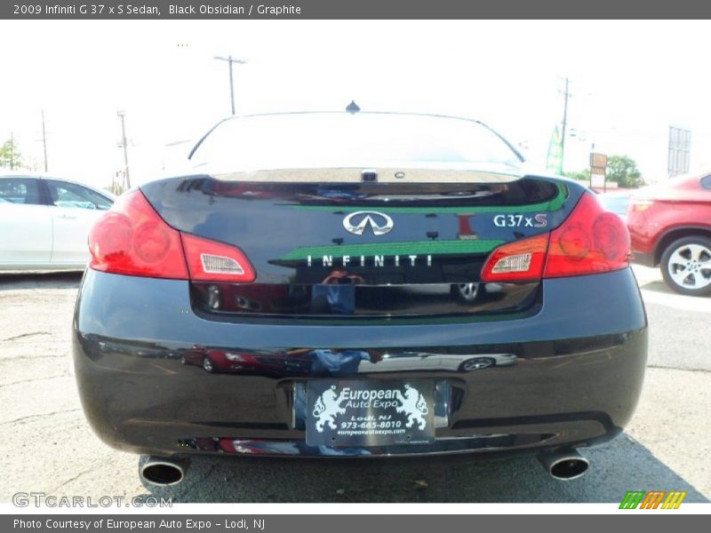 Black Obsidian / Graphite 2009 Infiniti G 37 x S Sedan