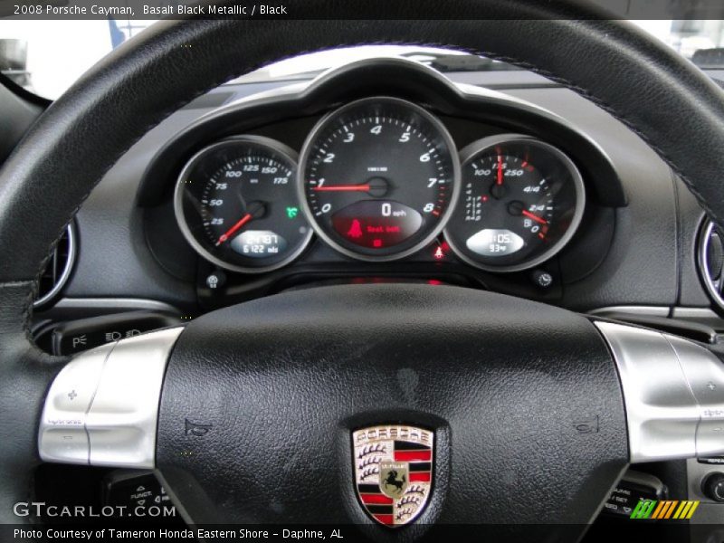 Basalt Black Metallic / Black 2008 Porsche Cayman