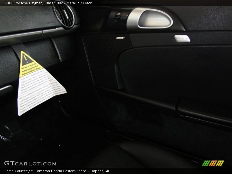 Basalt Black Metallic / Black 2008 Porsche Cayman