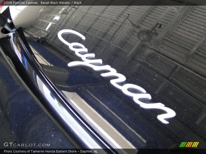 Basalt Black Metallic / Black 2008 Porsche Cayman