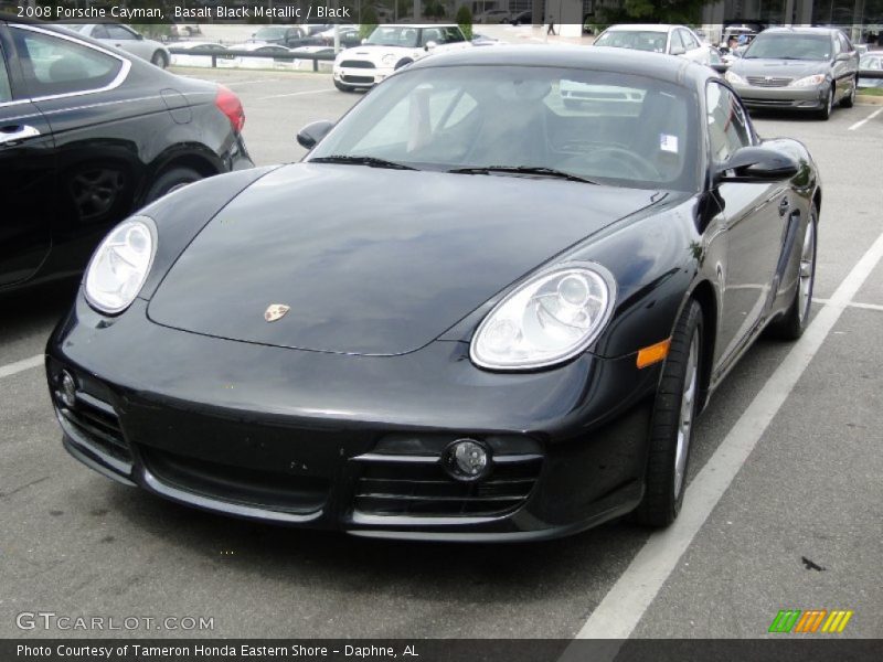 Basalt Black Metallic / Black 2008 Porsche Cayman