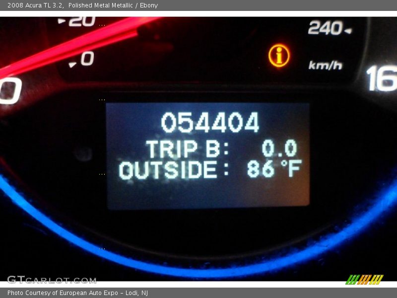 Polished Metal Metallic / Ebony 2008 Acura TL 3.2