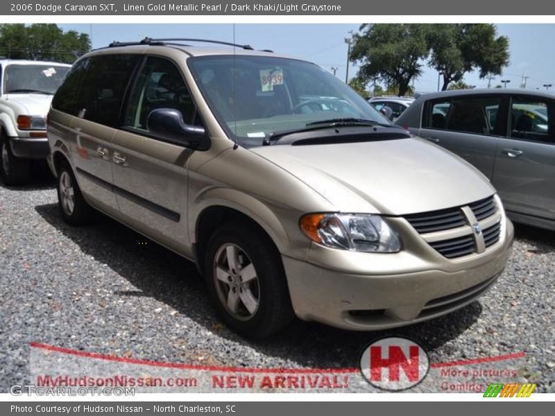 Linen Gold Metallic Pearl / Dark Khaki/Light Graystone 2006 Dodge Caravan SXT