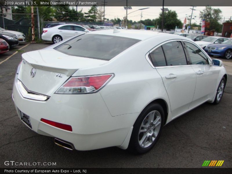 White Diamond Pearl / Parchment 2009 Acura TL 3.5