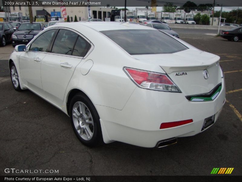 White Diamond Pearl / Parchment 2009 Acura TL 3.5