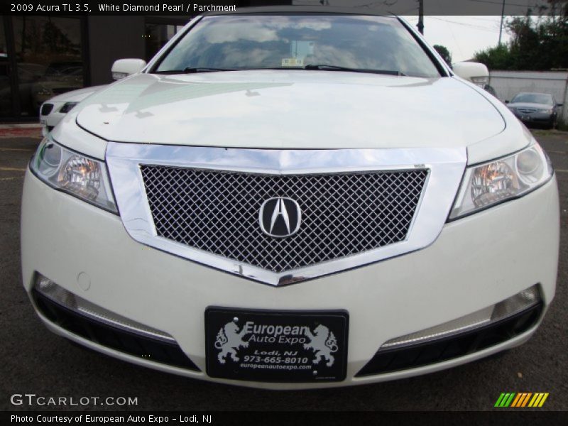White Diamond Pearl / Parchment 2009 Acura TL 3.5
