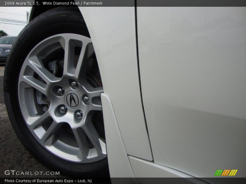 White Diamond Pearl / Parchment 2009 Acura TL 3.5