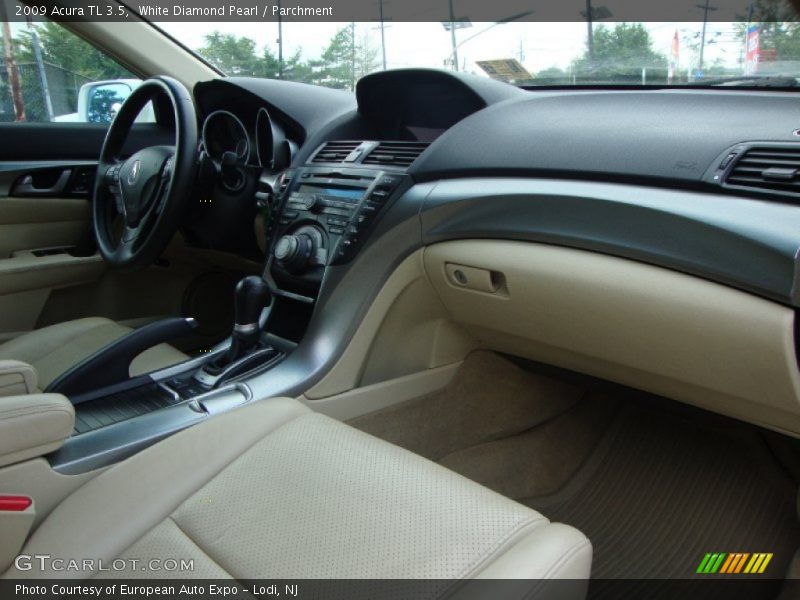 White Diamond Pearl / Parchment 2009 Acura TL 3.5