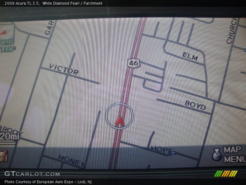 White Diamond Pearl / Parchment 2009 Acura TL 3.5