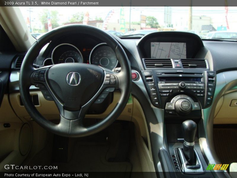 White Diamond Pearl / Parchment 2009 Acura TL 3.5
