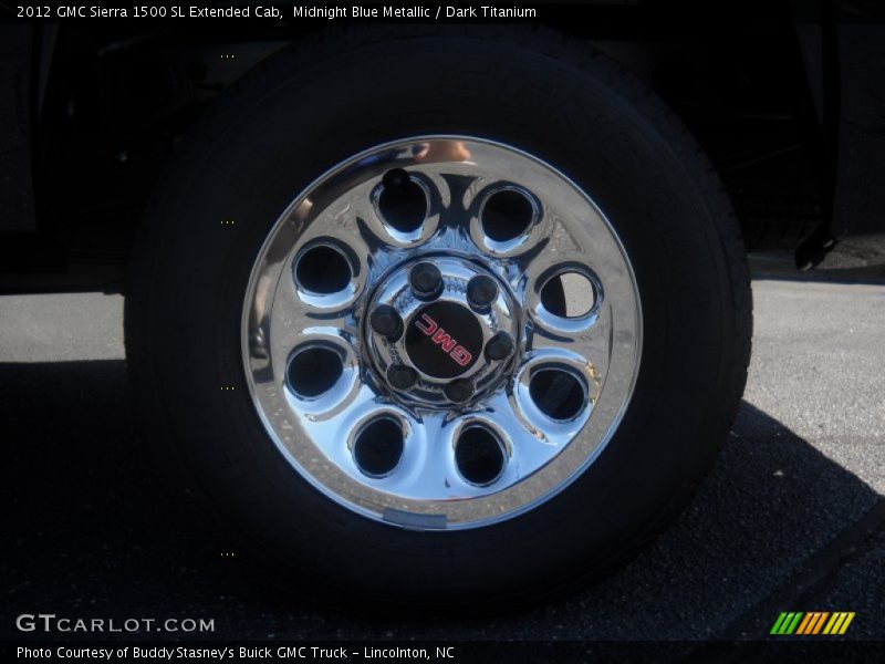Midnight Blue Metallic / Dark Titanium 2012 GMC Sierra 1500 SL Extended Cab