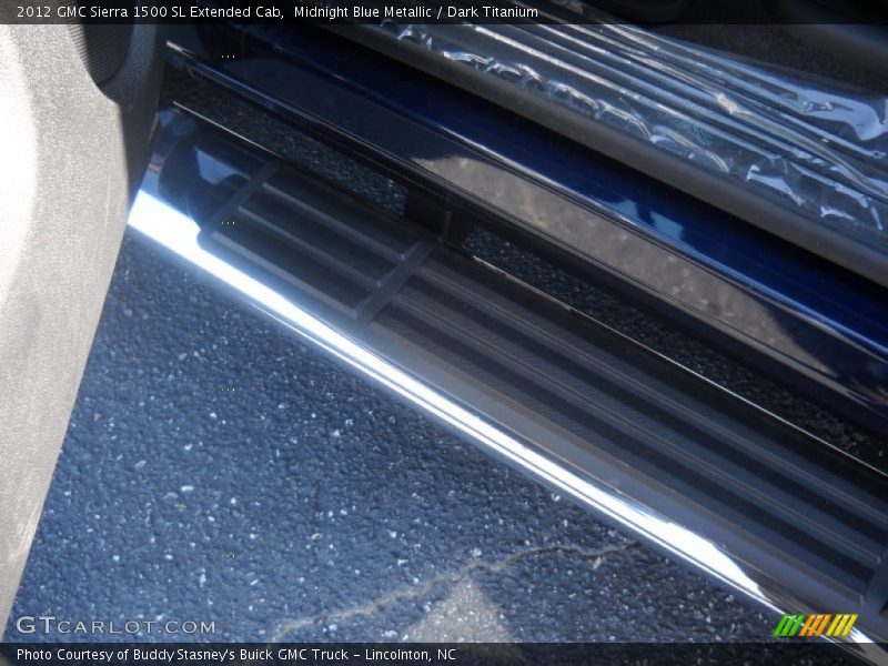 Midnight Blue Metallic / Dark Titanium 2012 GMC Sierra 1500 SL Extended Cab