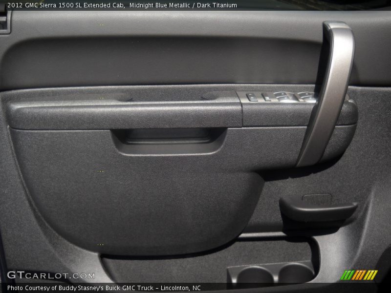 Midnight Blue Metallic / Dark Titanium 2012 GMC Sierra 1500 SL Extended Cab