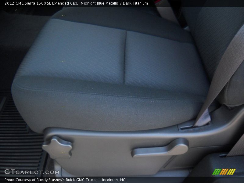 Midnight Blue Metallic / Dark Titanium 2012 GMC Sierra 1500 SL Extended Cab