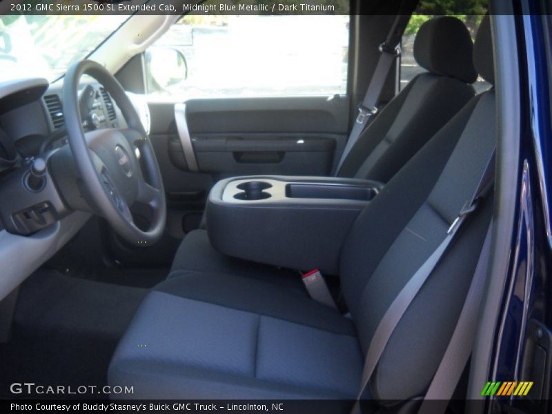Midnight Blue Metallic / Dark Titanium 2012 GMC Sierra 1500 SL Extended Cab