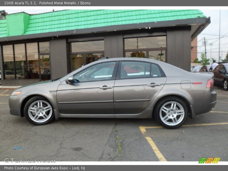 Polished Metal Metallic / Ebony 2008 Acura TL 3.2