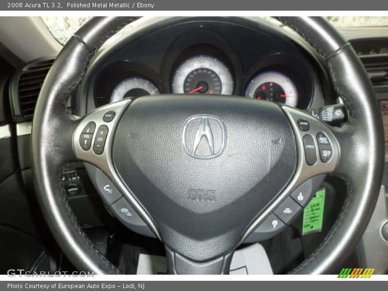 Polished Metal Metallic / Ebony 2008 Acura TL 3.2