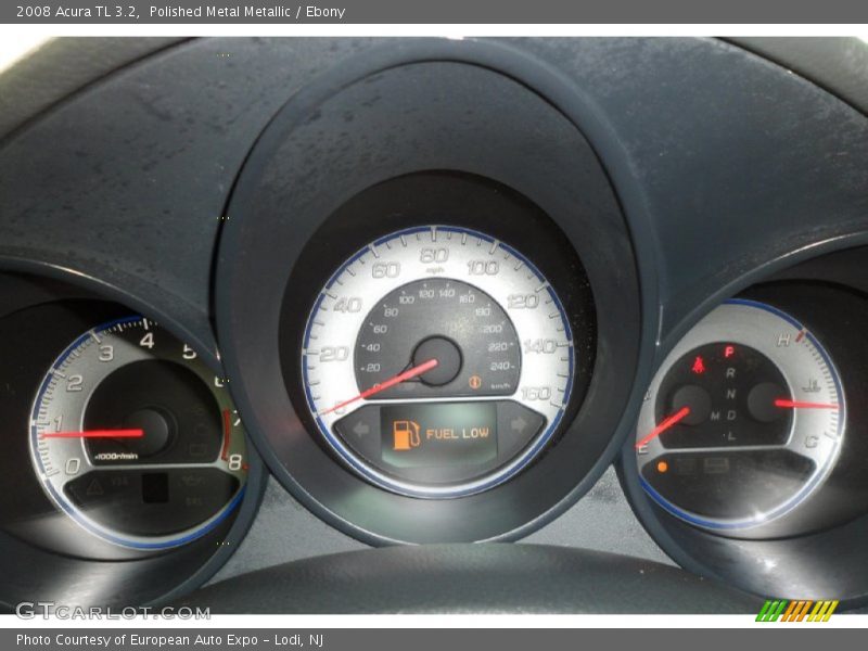 Polished Metal Metallic / Ebony 2008 Acura TL 3.2