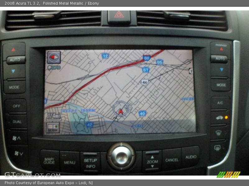 Polished Metal Metallic / Ebony 2008 Acura TL 3.2