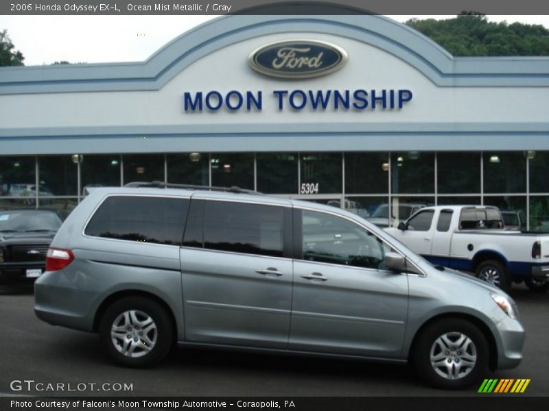 Ocean Mist Metallic / Gray 2006 Honda Odyssey EX-L
