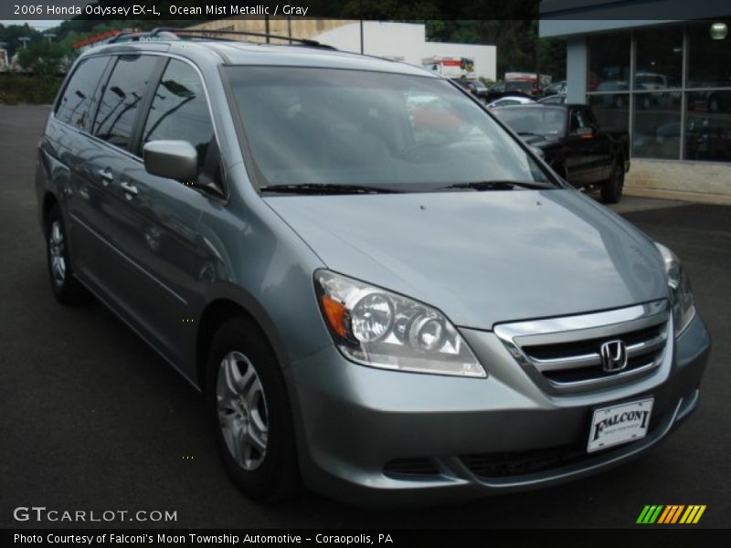 Ocean Mist Metallic / Gray 2006 Honda Odyssey EX-L
