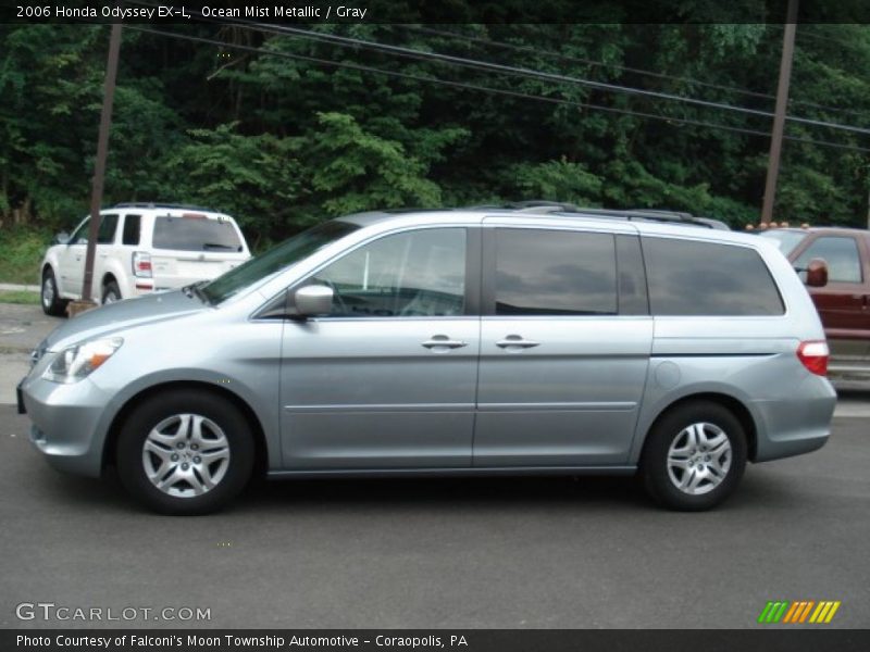 Ocean Mist Metallic / Gray 2006 Honda Odyssey EX-L