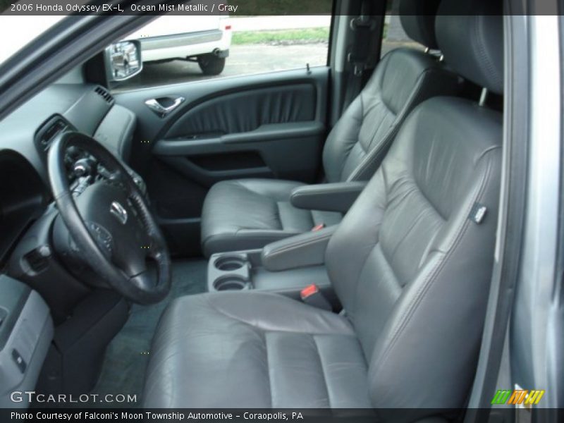 Ocean Mist Metallic / Gray 2006 Honda Odyssey EX-L