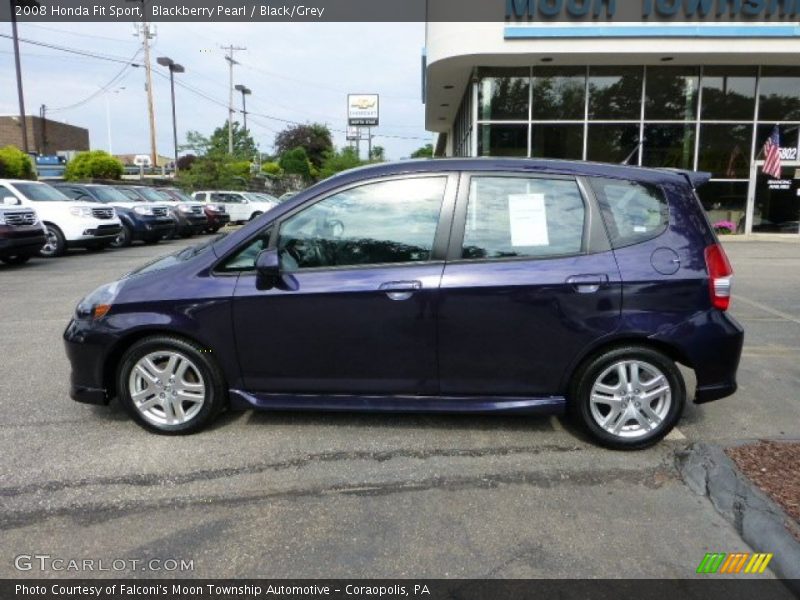 Blackberry Pearl / Black/Grey 2008 Honda Fit Sport