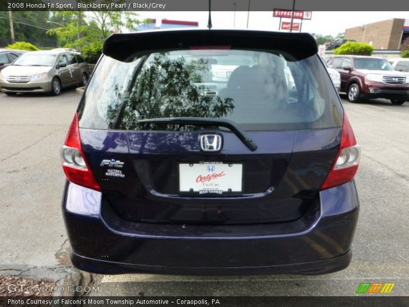 Blackberry Pearl / Black/Grey 2008 Honda Fit Sport