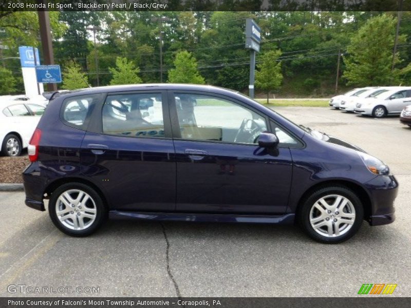 Blackberry Pearl / Black/Grey 2008 Honda Fit Sport