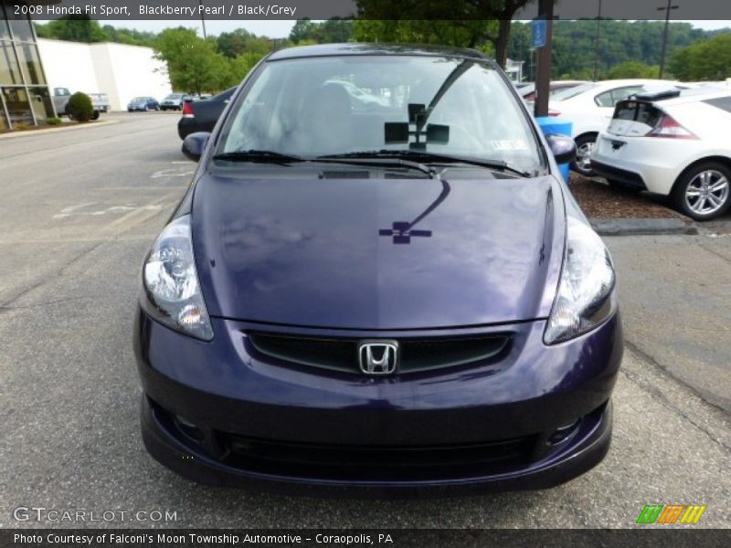 Blackberry Pearl / Black/Grey 2008 Honda Fit Sport