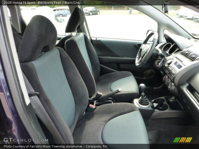Blackberry Pearl / Black/Grey 2008 Honda Fit Sport