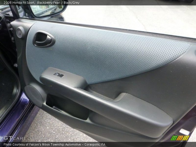 Blackberry Pearl / Black/Grey 2008 Honda Fit Sport